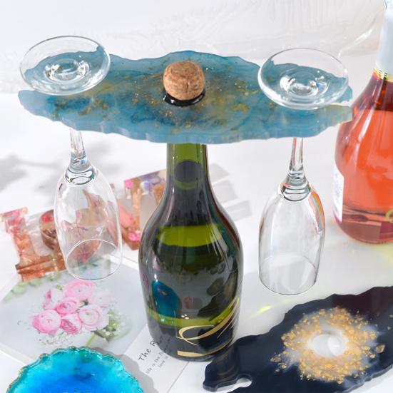 

Силиконовая полка для вина, держатель для кубка, поднос для изготовления DIY, эпоксидная форма для рукоделия, продажа товаров