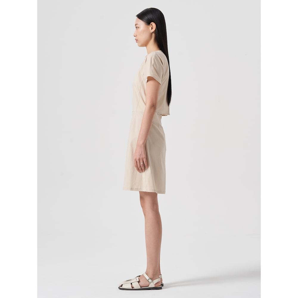 8SECONDS Backless Mini Dress Beige