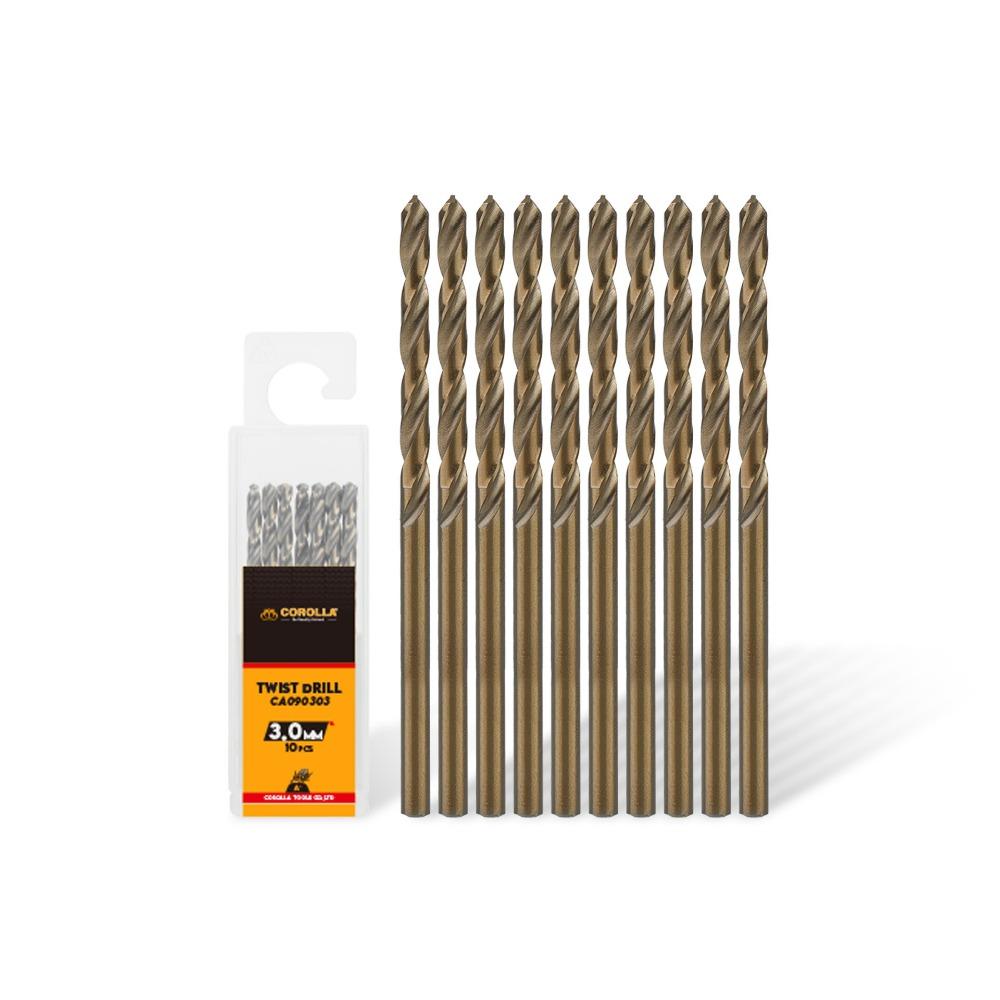 10PCS Straight Shank Twist Drill Bits Twist Design HSS Drill Bits Drill Bits  Industrial Use