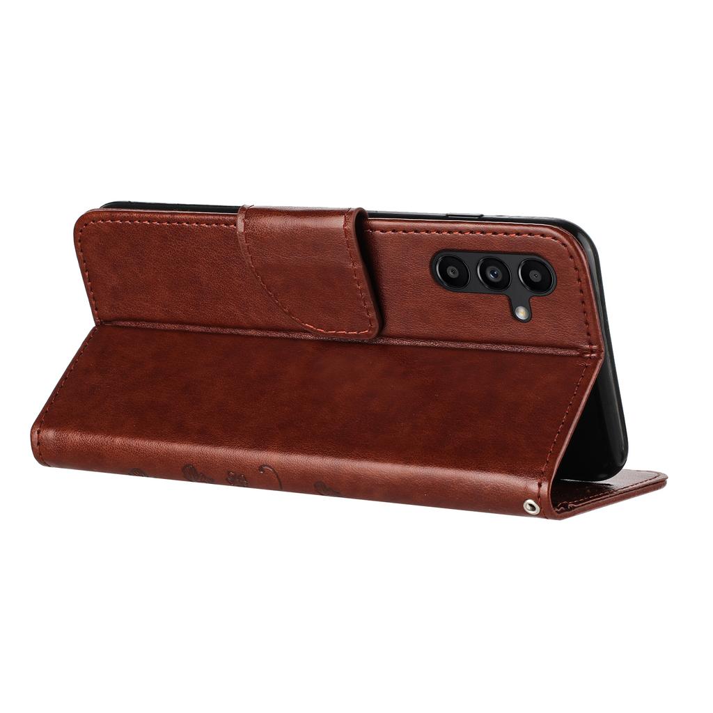 Für Samsung Galaxy A16 5G/A16 4G Hülle Geprägtes Mini Schmetterling Leder Brieftasche Handyhülle