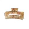 Vintage Leopard Print Plastic Hair Claw Clip 10 5CM Large Size Water Transfer Printing New Cross Border Fashion Hair Accessory