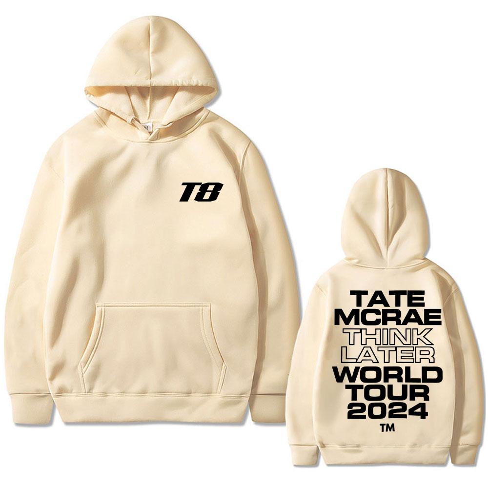 It's Ok I'm Ok Tate Mcrae Graphic Hoodie T8 Think Later World Tour 2024 Sweatshirt Men's Women Fashion Hip Hop Oversized Hoodies