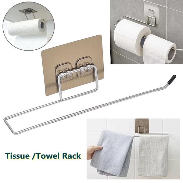 Fără găurire Suport cu ventuză Toaletă Montare pe perete din oțel inoxidabil Role de baie Suport hârtie Ustensile de bucătărie