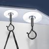 Safety Ceiling Hanger 2Pcs/set Non-punching Ceiling Traceless Hooks Self-Adhesive Safety Ceiling Hanger For Light Strings Wind