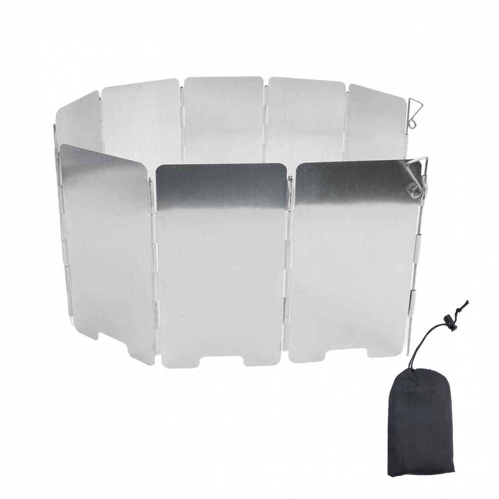 Camping Cooking Stove Windscreen Carry Bag Folding Windshield Portable