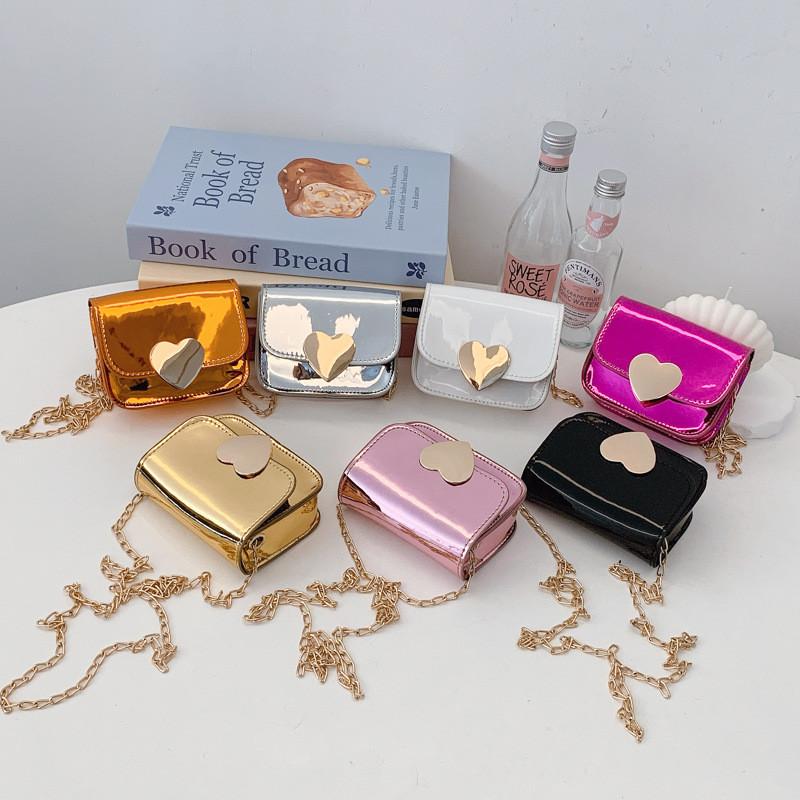 Chain Bag Love Kids Small Casual Crossbody Bag  Synthetic Leather Daily Use