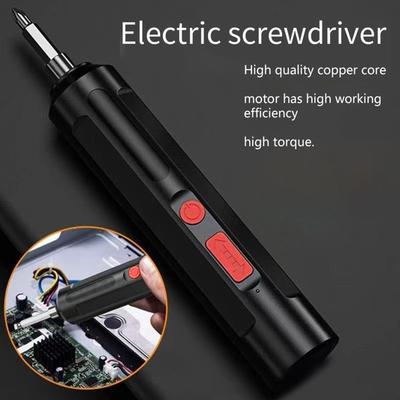 Electric Screwdriver Small Cordless Screw Driver Multi-Function USB Hand Drill Kit For Furniture Electronics Car Craft Projects