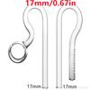 Clear Glass Lily Pipe Outflow and Skimmer Inflow With Suction Cup 13mm 17mm For Aquarium Planted Fish Tank Aquatic Filter System