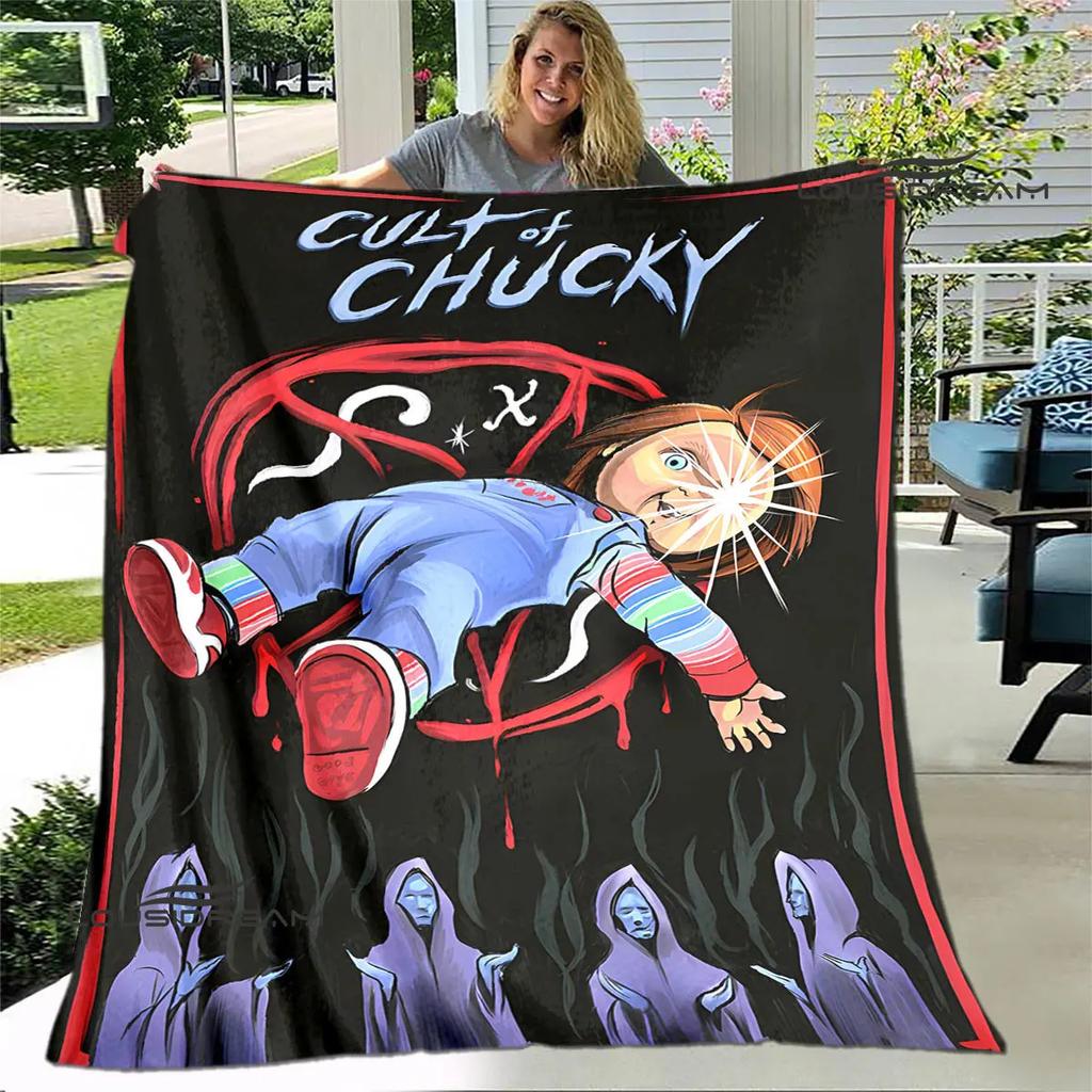 Horror movie Cult of Chucky printing blanket warm blanket soft and comfortable blanket Home travel blanket birthday gift