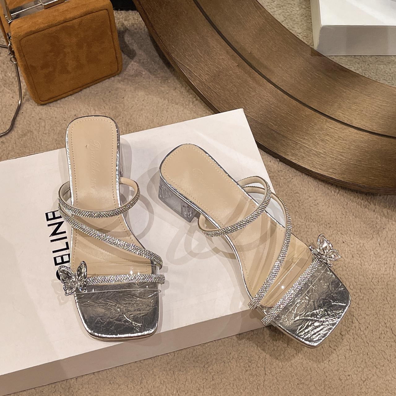 мода Новые летние сексуальные модные женские босоножки с открытым носком Water Diamond — фото 5