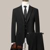 Men's Slim-Fit Business Casual Suit Set for Weddings and Interviews