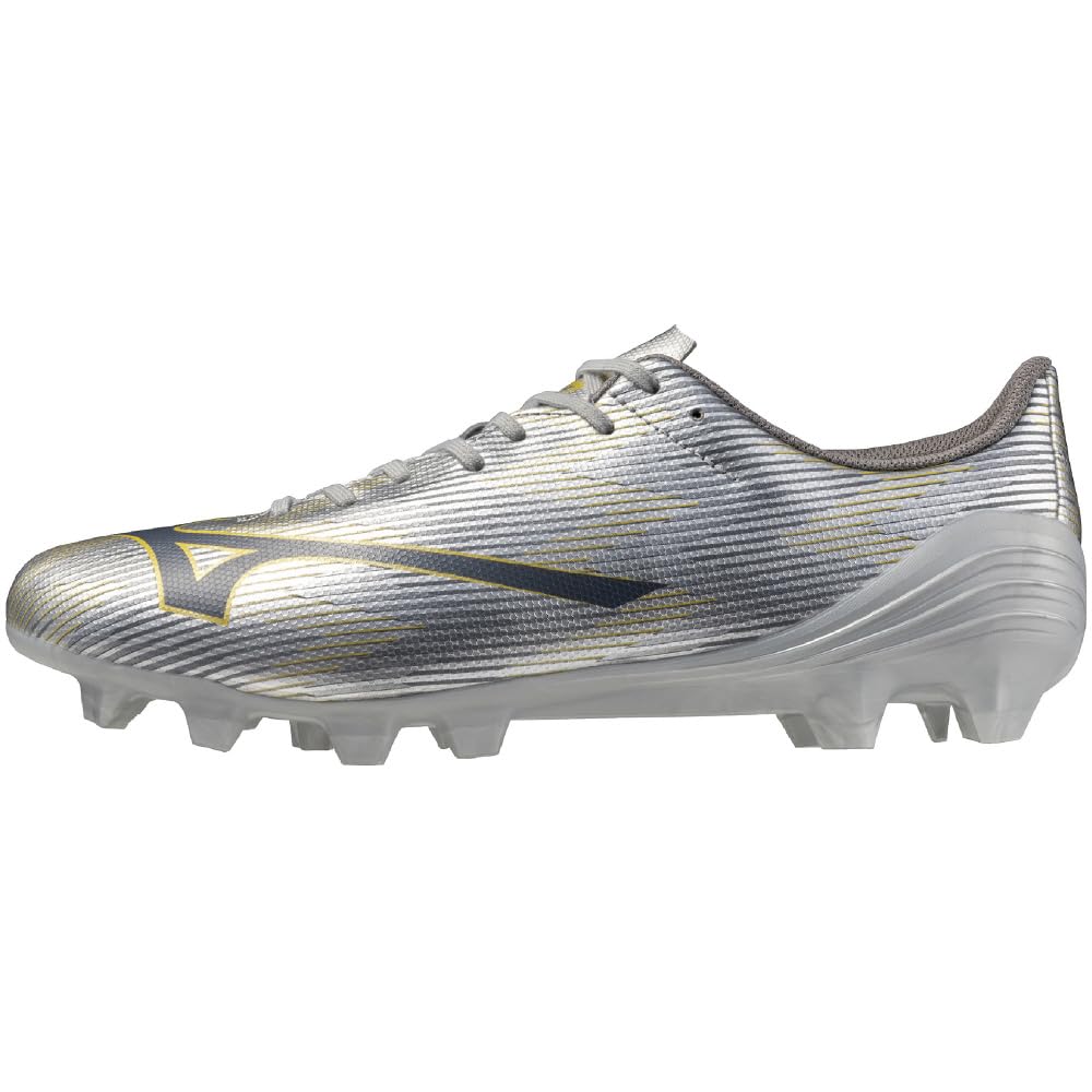 

Mizuno Alpha 2 SELECT Футбольные Шиповки Galaxy Silver x Размер 2E, Широкие, Легкие, Регби, Темно-синий, 27,5 см,