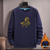 Year of the Horse Red Plus Size Men's Velvet Hoodie