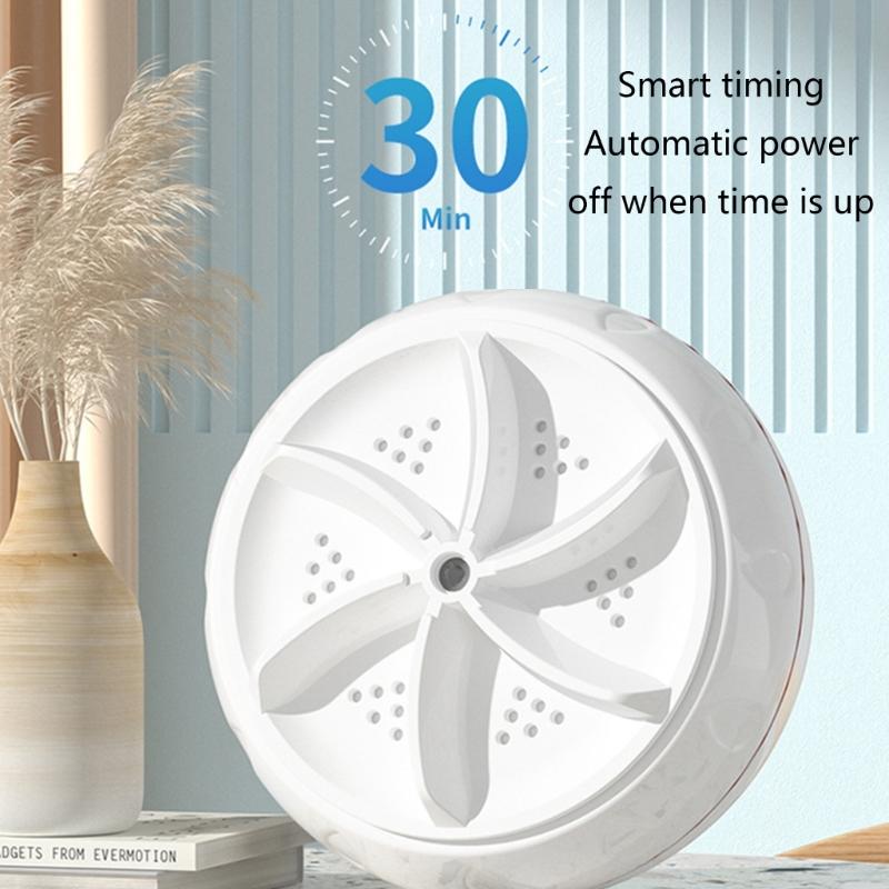 Portable Turbo Washers Mini Washing Machine Ultrasonic Turbine Washing Machine with USB Powered Travel Washers Cleaner