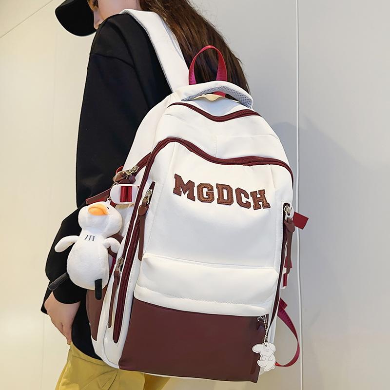 School Bag Elementary School Girl Alphabet Backpack Junior High School Student College Student Backpack