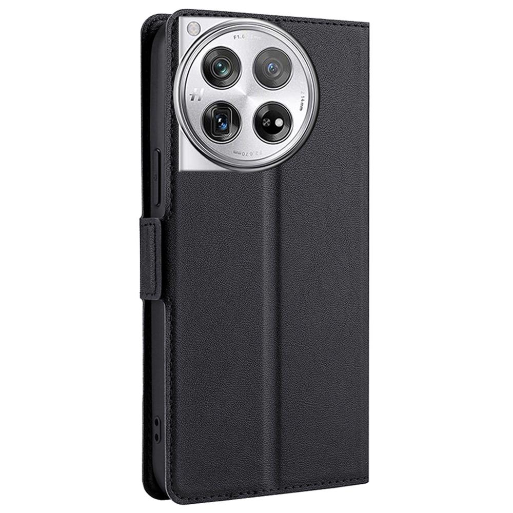 PU Leather Phone Case for OnePlus 12 5G Card Slots Cell Phone Cover Drop Protection Shell