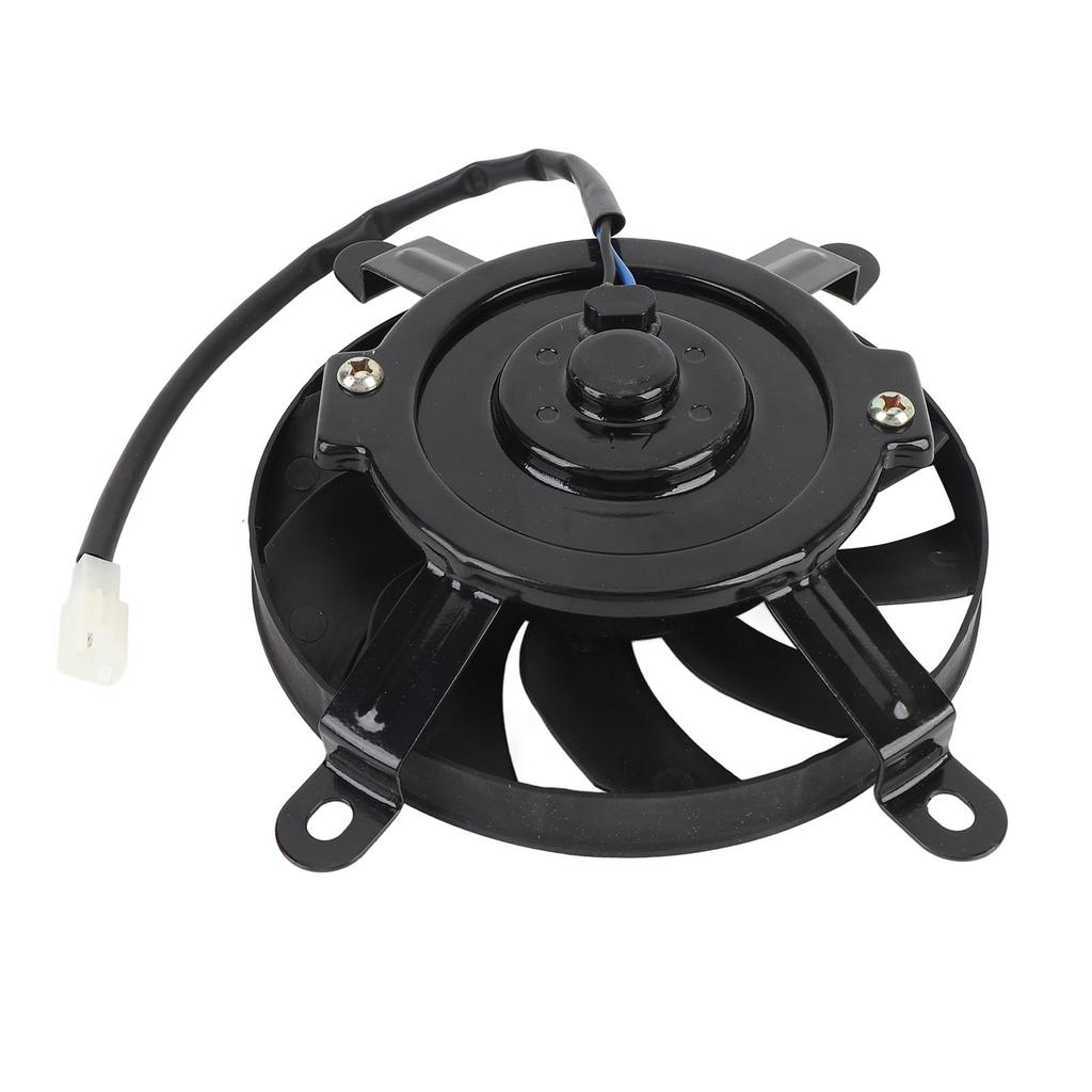 12V Motorcycle Radiator Cooling Fan 10 Blades 170mm Steel Alloy Cooling Thermal Fan for 150cc 200cc 250cc 300cc 350cc