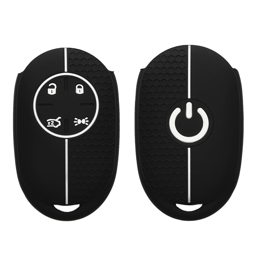 kwmobile Key Cover for Fiat 500E 4 Button Car Key Case - Protective Case