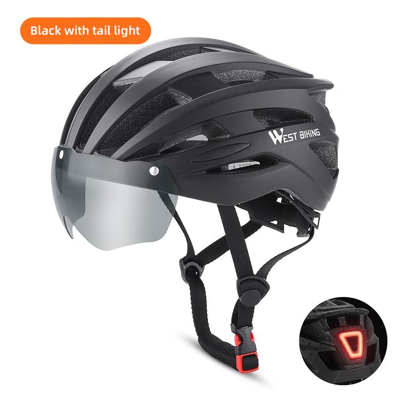 WEST BIKING Unisex Cycling Helmet Integrally-Molded Adjustable MTB Road Bicycle Safety Hat For Men Women Thickened Sport Helmet