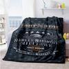 Harley-davidson Motorcycles Customize Your Name Blanket Lightweight Customizable Blanket Durable Comfort Throw For Living Room Seaside Picnics Nap