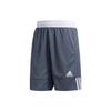 3G Speed Three Stripe Logo Print Color Block Reversible Sports Shorts Men Shorts Dark-Gray DY6600