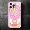 Cardcaptor Sakura Cute Girl Soft Phone Case for iPhone 16 16E 17 Air 15 Pro Max 14 Plus 13 Mini 11 12 7 Black Cover Back Shell
