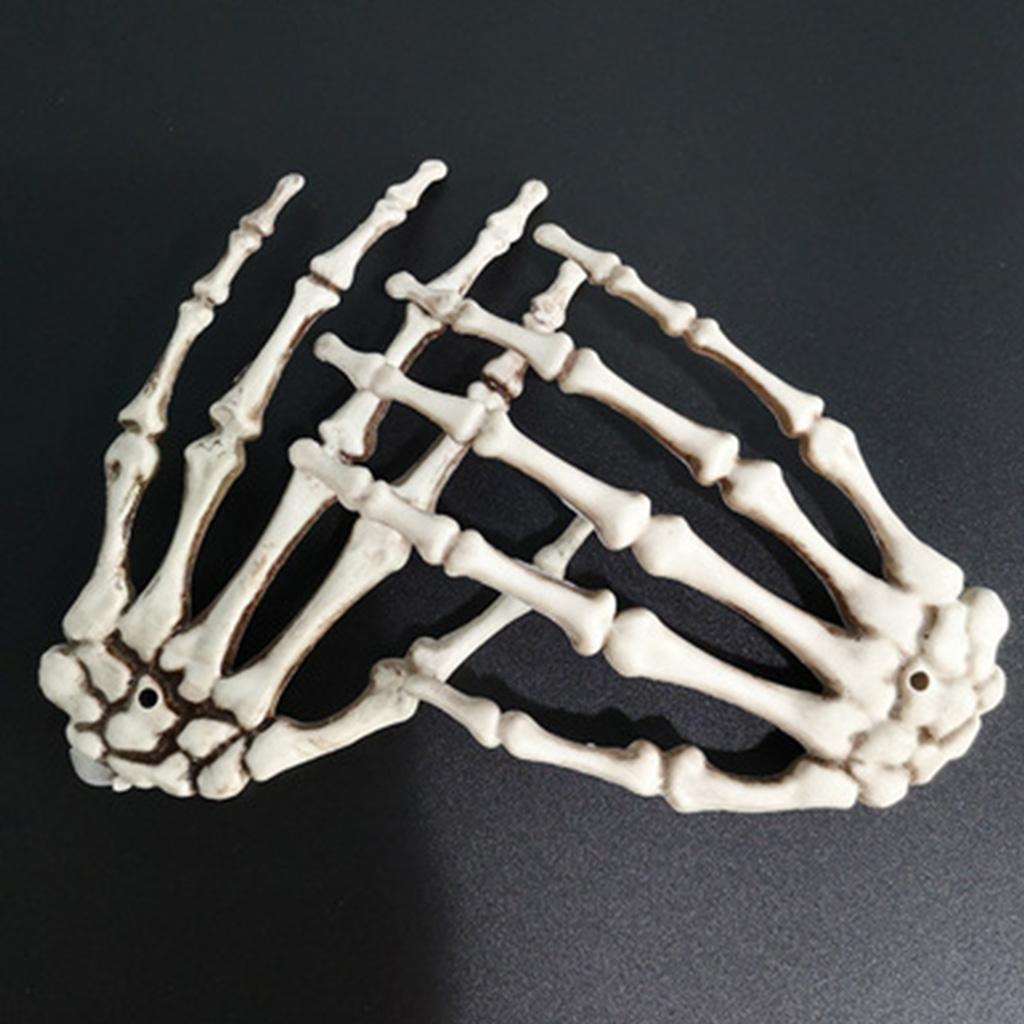 Skull Claw Skeleton Model Scary Bone Hands for Halloween Decoration Horror Prank Cosplay Party Haunted House Terror Pro
