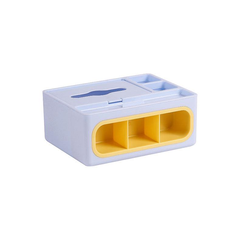 

Multi-Functional Facial Tissue and Remote Control Storage Box for Home