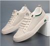 2024 New Shoes for Men Genuine Leather Casual Shoes Flat Skateboard Shoes Summer Breathable Cow Leather Sneaker