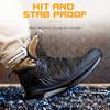 Flying Woven Breathable Mesh Safety Shoes Four Gentle Construction Site Protective Shoes Anti-smashing and Anti-piercing Labor Insurance Shoes Men