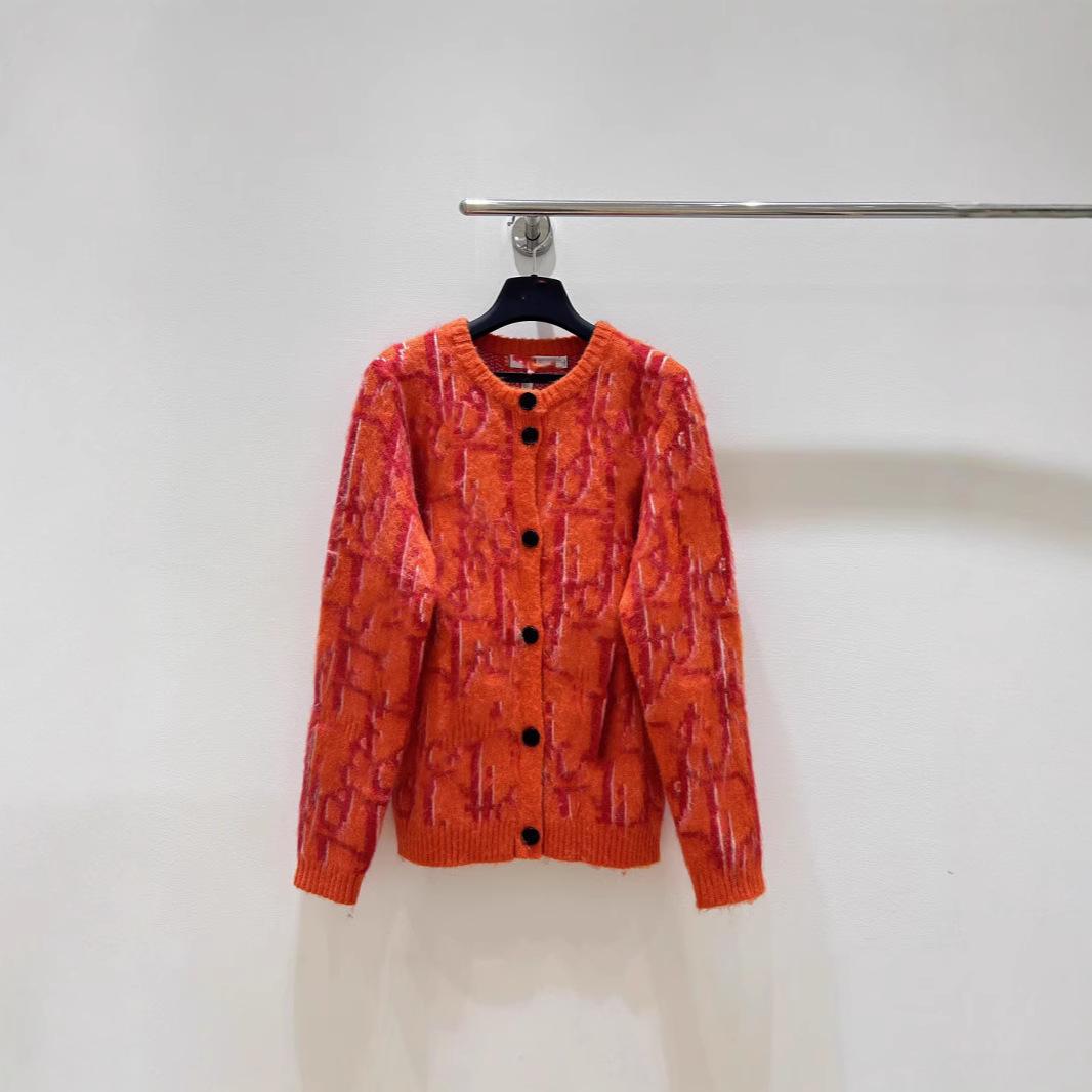 

Haute Couture Classic Jacquard Mohair Cardigan - Autumn/Winter 24 Collection Medium