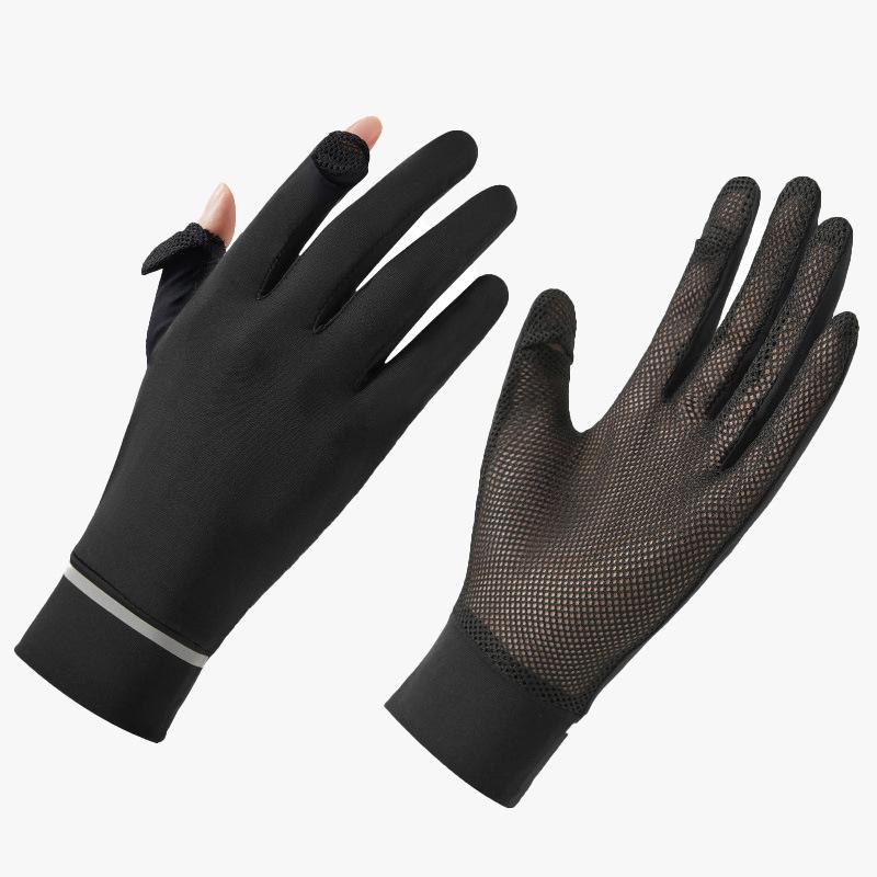 Sunscreen Gloves for Women with Ultraviolet Rays Summer Electric Car Anti Slip Thin Touch Screen Riding Sunscreen Gloves for Women