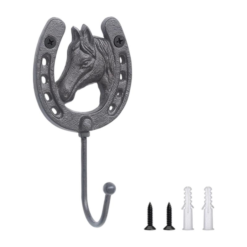 Entryway Wall Key Holder Hook In Metal for Daily Carry Items, Horseshoe Hook for Hallway or Room Entry Daily Use