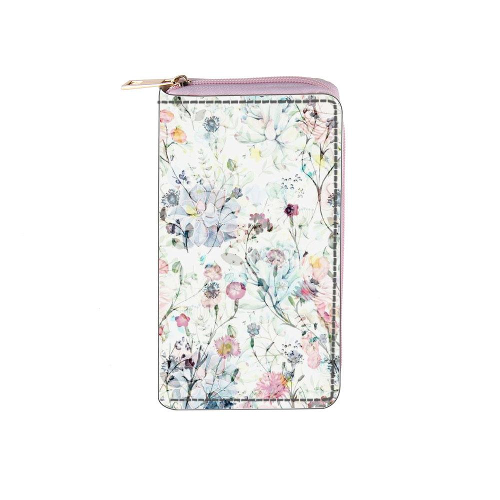 

Women s Wallet Floral Digital Long Zipper Wallet, Wallet Bag