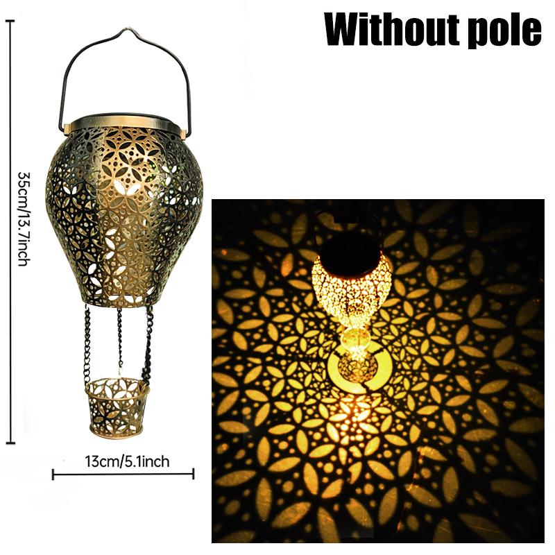 

Воздушный шар солнечные фонари уличные водонепроницаемые металлические подвесные солнечные фонари светодиодный декор солнечное освещение для вечеринки Рождество