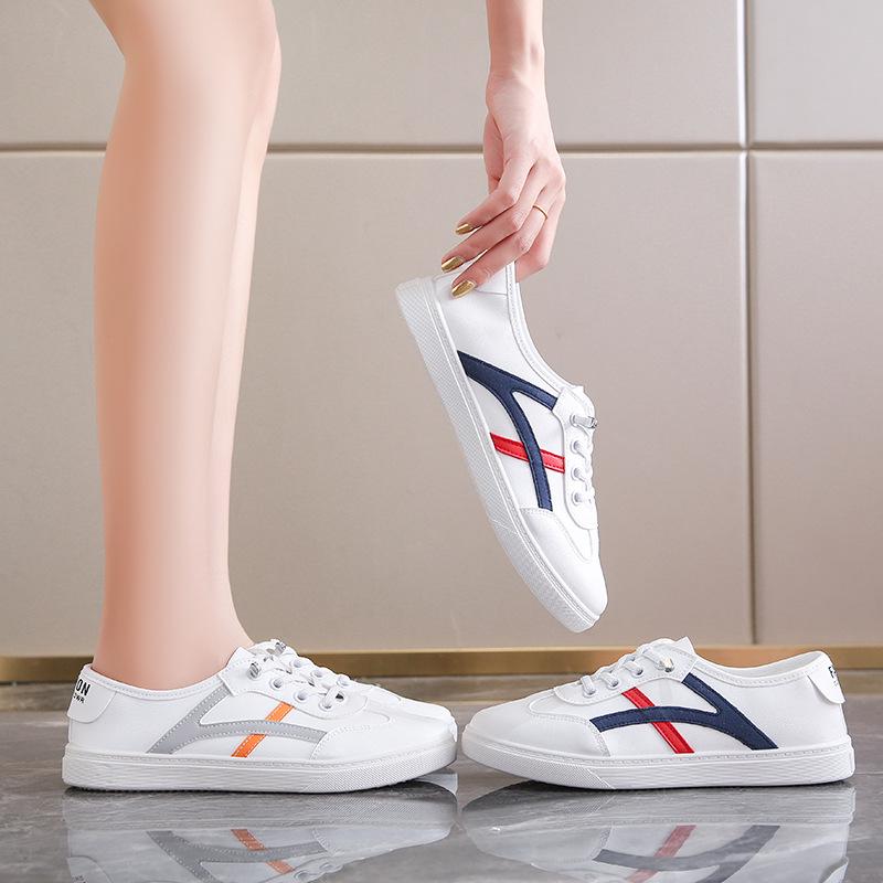 Spring/Summer Women's Korean Style Leather Flats - Versatile, Comfortable, Non-Slip, Breathable, White Casual Shoes