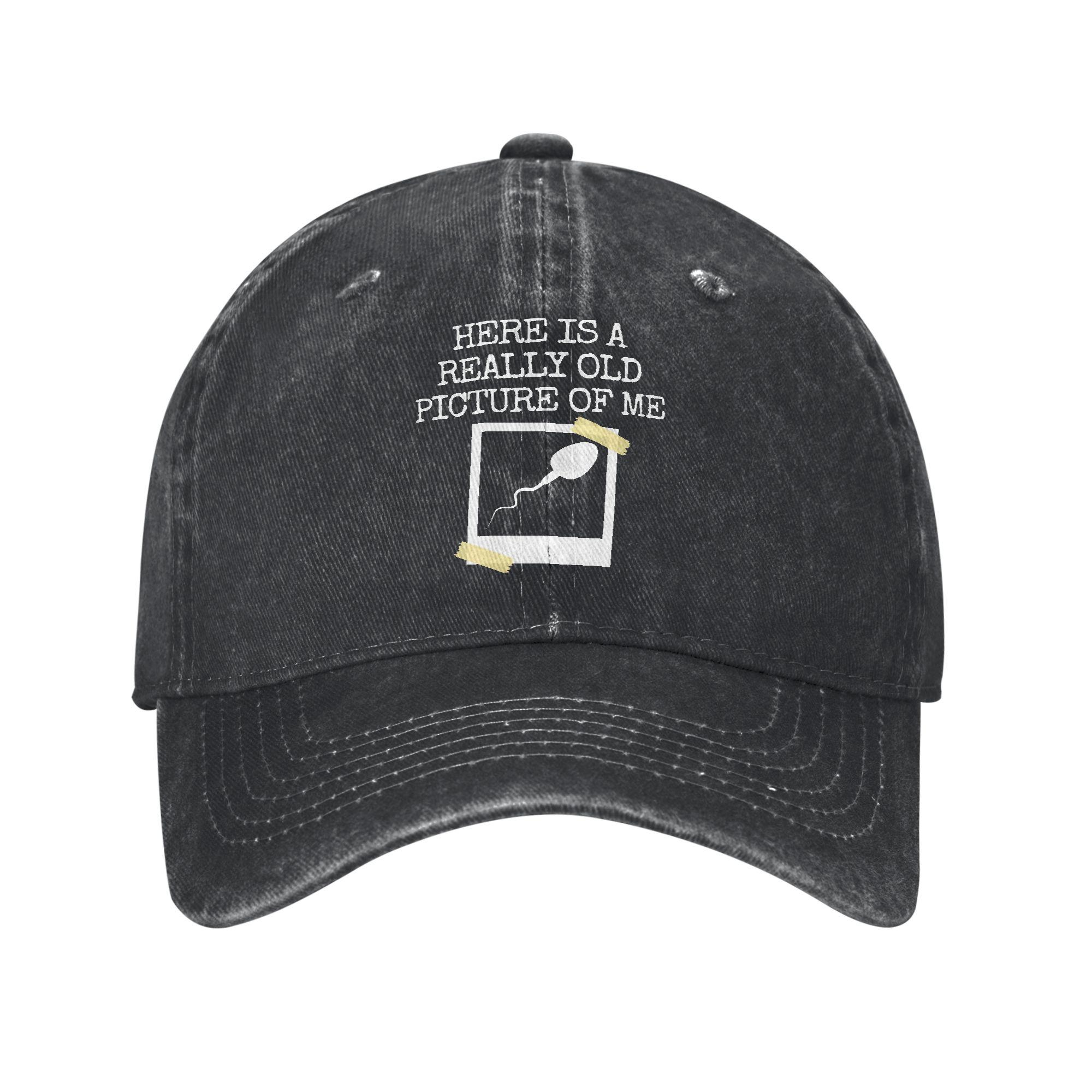 Heres A Really Old Picture of Me Casual Baseball Cap Outdoor Sports Hip Hop Hats Spring UnisexTeens Fashion Baseball Caps One Size