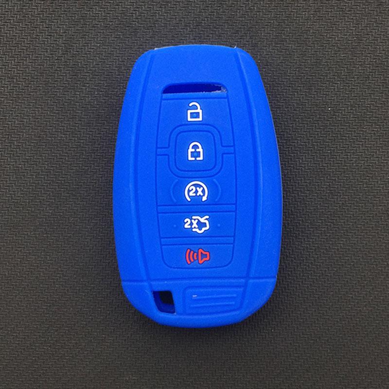 silicone car key cover case for lincoln Lincoln NAUTILUS NAVIGATOR 5 button key