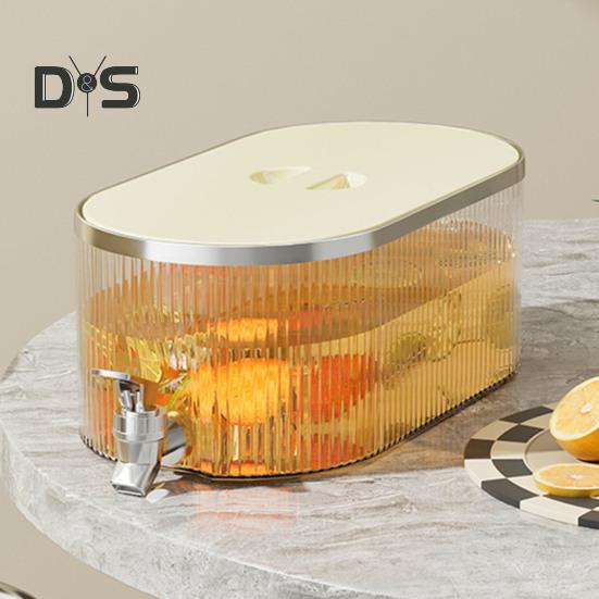 5.3L lodówka zimny czajnik o dużej pojemności z kranem odporny na ciepło i zimno szczelny Food Grade łatwy do czyszczenia dzbanek na sok do domu