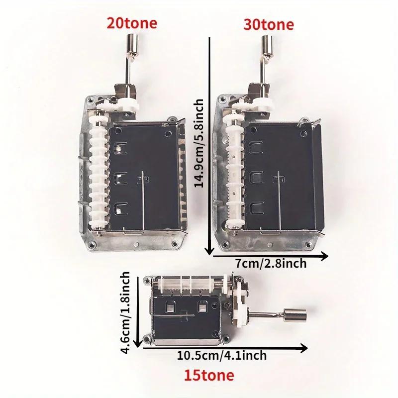 1 Set of 15-tone /30-tone Hand-held Paper Tape Music Box for  DIY Composing Music Festival Creative Gift for Lovers Souvenir