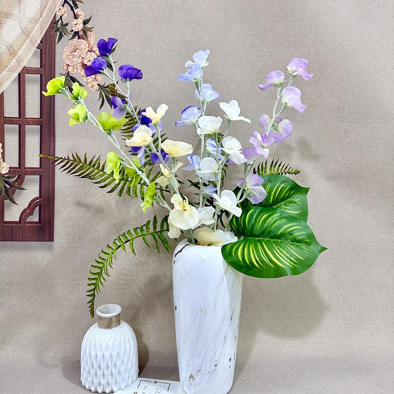 Sweet Artificial Flower Pea Wedding Hotel Restaurant Room Wall Decoration