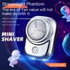 Mini Electric Travel Shaver for Men Pocket Size Washable Electric Razor Mens Rechargeable Portable Cordless Shaving Beard