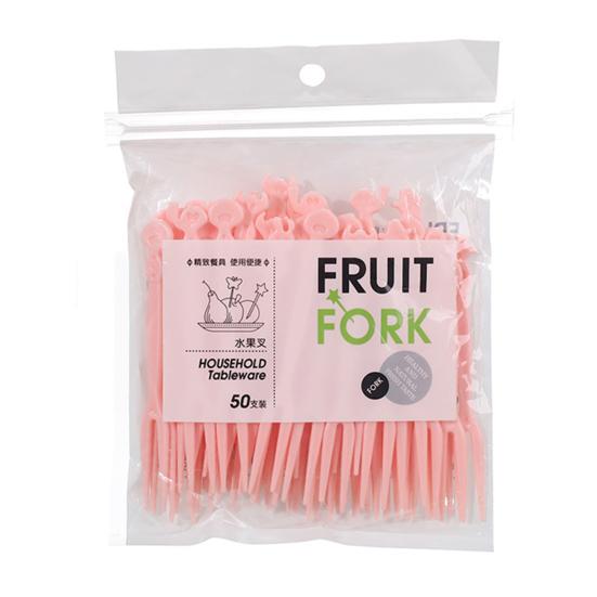 50Pcs/Set Fruit Fork Disposable Mini Home Dining Plastic Food Cake Fork Kitchen Supplies