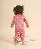 Footless Romper A0B9S 6 months 67cm [Petit Bateau] Pink/Off-White