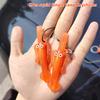 5Pcs Funny Color-Changing Baked Crab Car Pendant Car Decoration Accessories Creative Swing Goose Lobster Keychain Bag Pendant