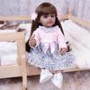 55cm Black Skin Reborn Girl Doll Full Silicone Vinyl Realistic Princess Babies Dolls Kids Christmas Halloween Decoration Gifts
