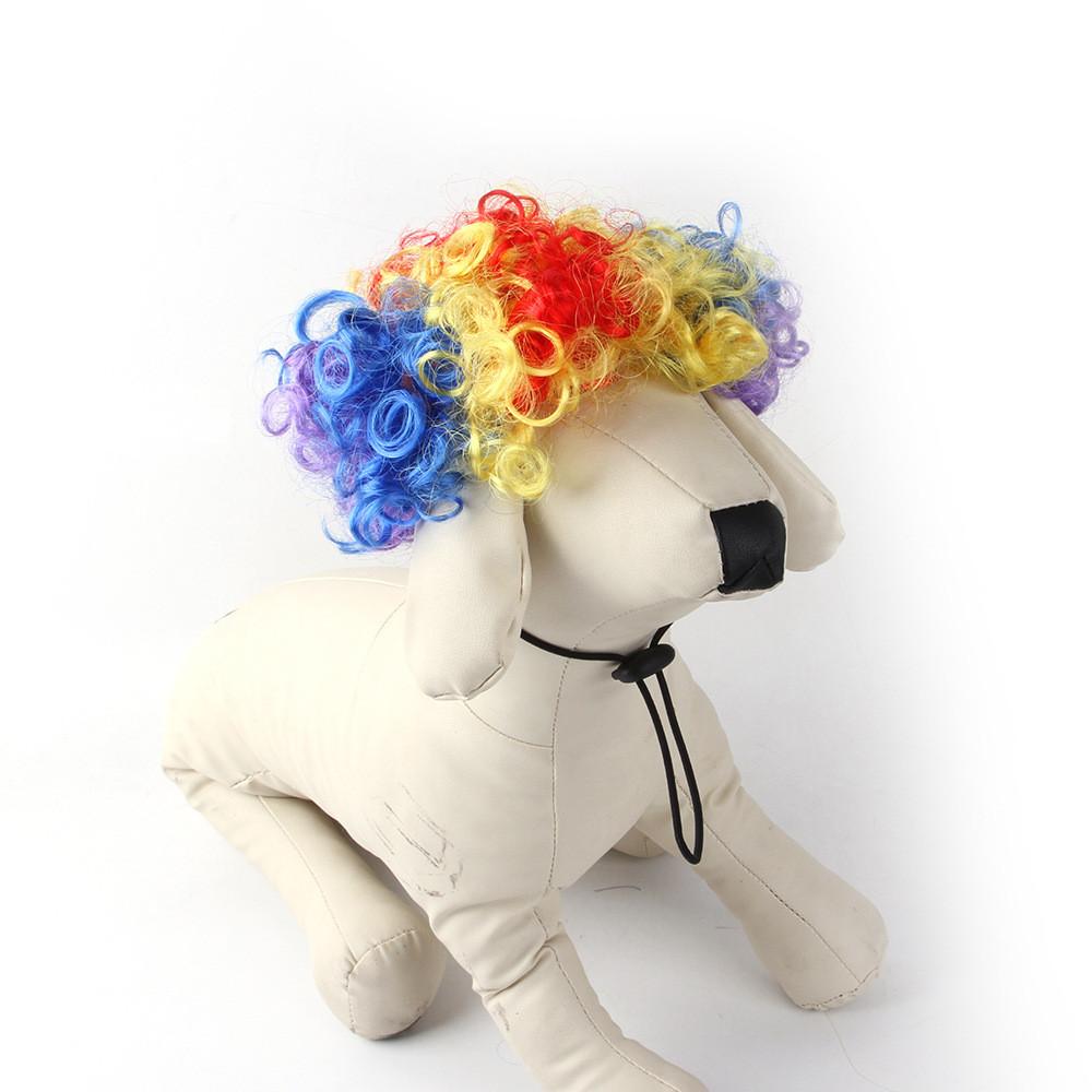 

Hilarious Clown Wig For Dogs Colorful Pet Headpiece For Halloween And Other Holidays