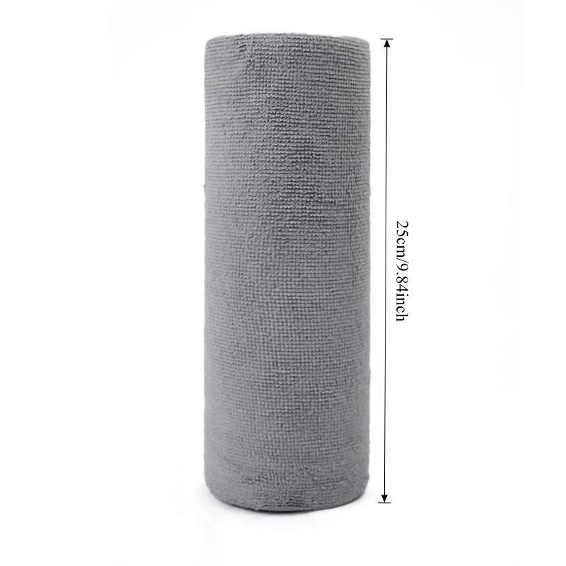 20pcs\roll Household Kitchen Cloth Microfiber Towel Rolls Reusable Cleaning Wipe Dish Rags Wash Paper Towel Replacement