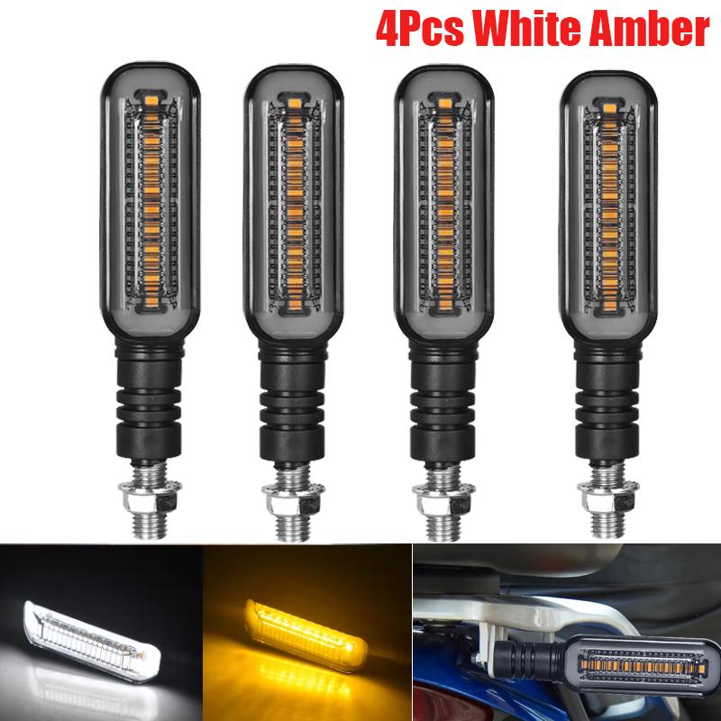 10mm Motorcycle LED Turn Signals Light Blinker Flowing Water Indicators Lamp Flasher Front Rear Lamp For Kawasaki Yamaha