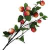 Okngr Artificial Flowers, Simulation Apple Branch Artificial Flower Branches Red Blossom Flowers Simulation Flower Fake Flowers Photography Props
